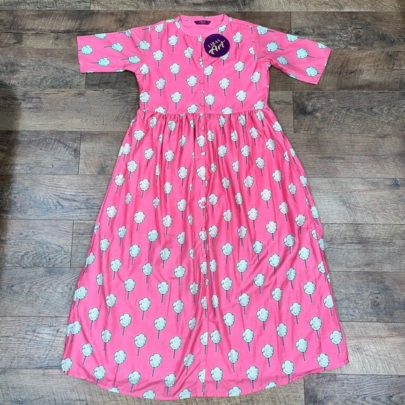 NWT! Cotton Candy Muslin Flare Dress Magic School Bus Dress Mrs. Frizzle - Picture 2 of 15